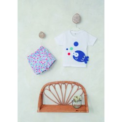 Conjunto de bebé con pescado en la camiseta