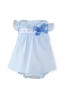 Vestido de bebé en azul celeste