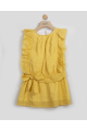 Vestido de niña en plumeti amarillo